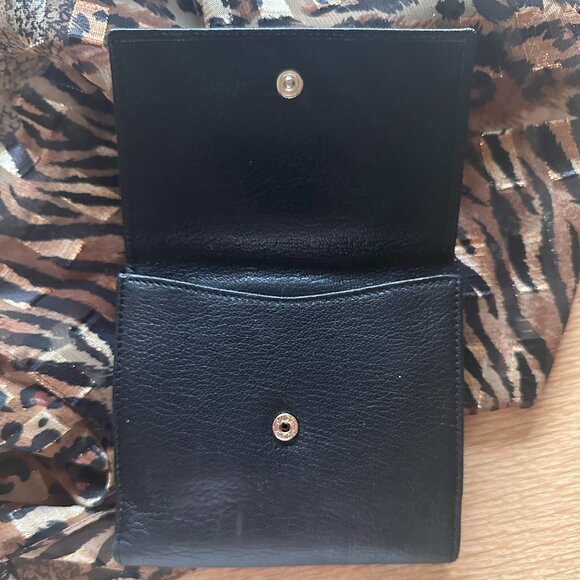 GUCCI Blondie Black Calf Leather Tri-Fold Wallet VTG Y2K Italy luxury designer - Picture 2 of 12